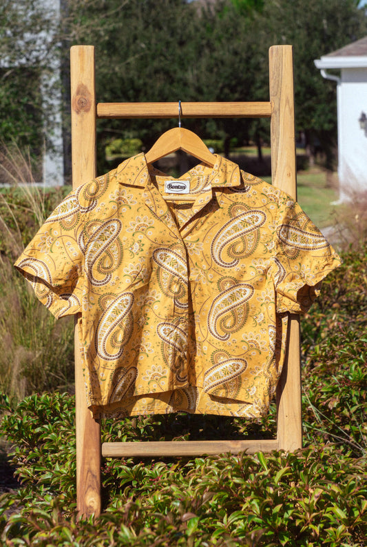 Oro Paisley Button Down (Women's Medium)