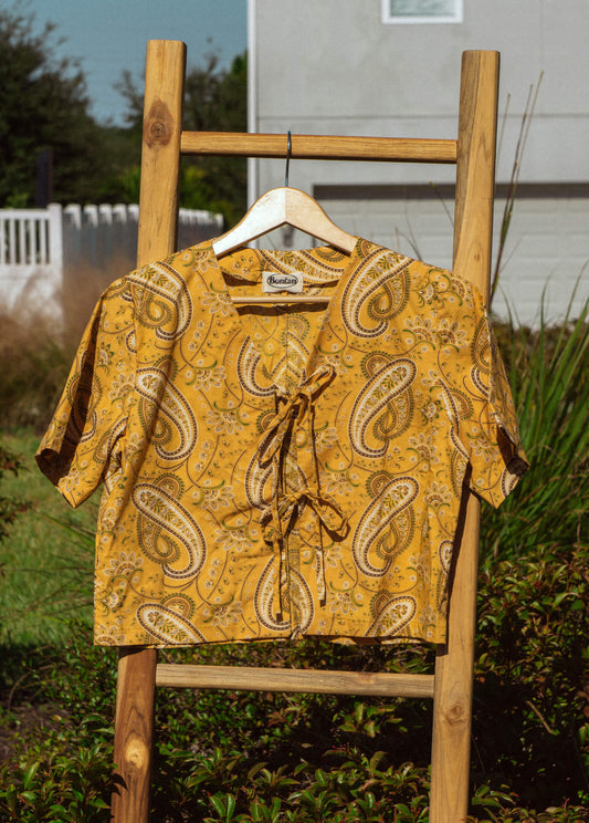 Oro Paisley Tie-Top (Women's Large)